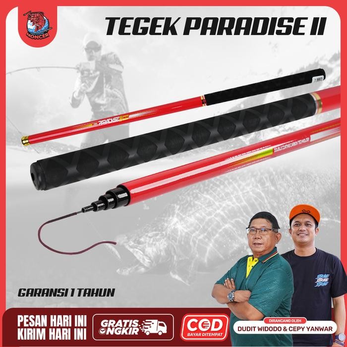 Sougayilang Fishing - Tegek Paradise Ii Fiber Composite Carbon Coating Super Kuat Ringan Elegan