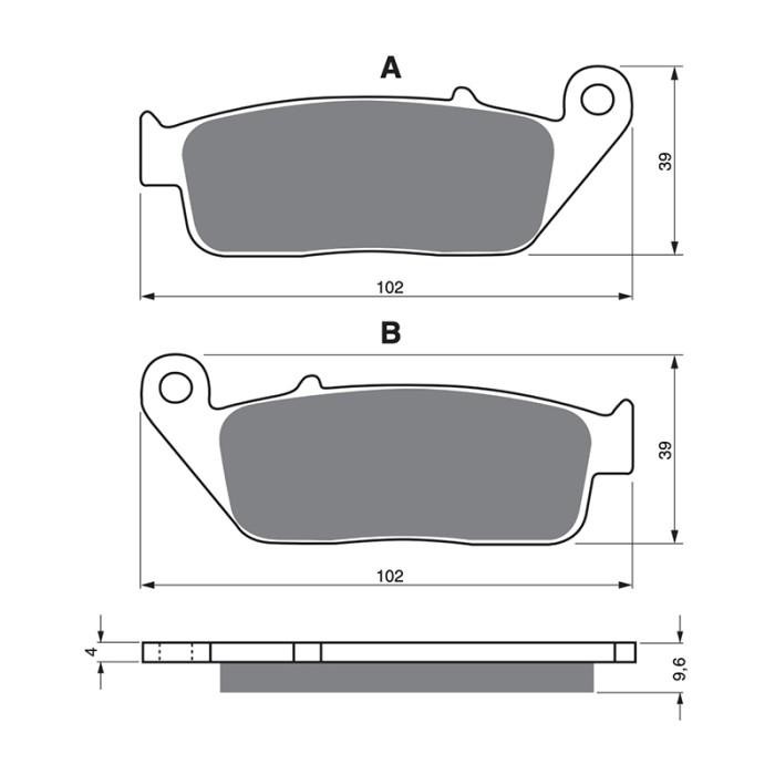 Murah Kampas Rem Depan Honda Cb300 Cb400 Cb500 Cb600 Sbp630 Terlariss 