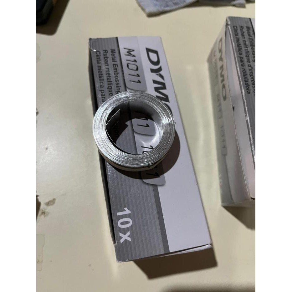 CMNO  Pita Dymo Rhino Labeller M1011 1011 M11 Stainless Tape, Per Biji