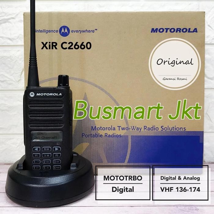 HT MOTOROLA XIR C2660 / C 2660 VHF ( GARANSI RESMI )