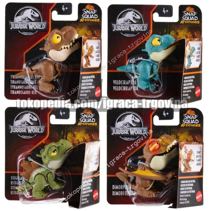 Mattel Jurassic World Snap Squad Attitudes Orinal - Baby T-Rex Siap Kirim