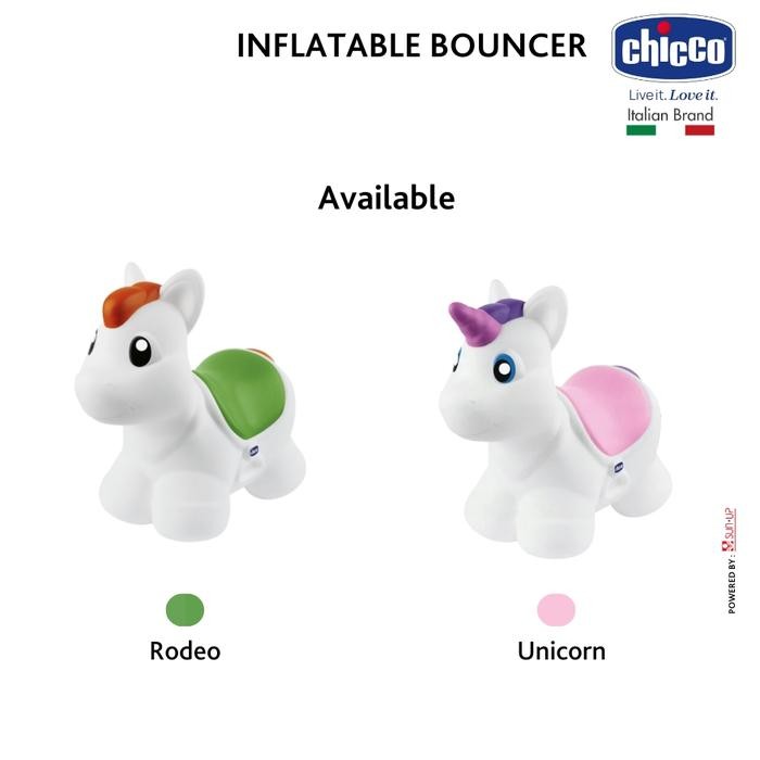 CHICCO Toy Inflatable Bouncer 2Y+ / Kuda Kudaan Anak / Kuda Kudaan Karet / Kuda Karet Mainan Anak