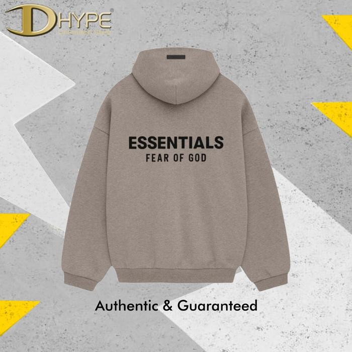 TERLARIS FEAR OF GOD ESSENTIALS FCE HOODIE FW24 HEATHER GREY 100% Authentic READY STOCK