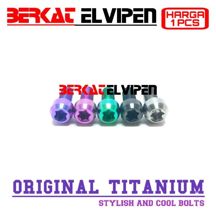Baut Titanium M6x40 Drat 10 Panjang 40mm 4cm