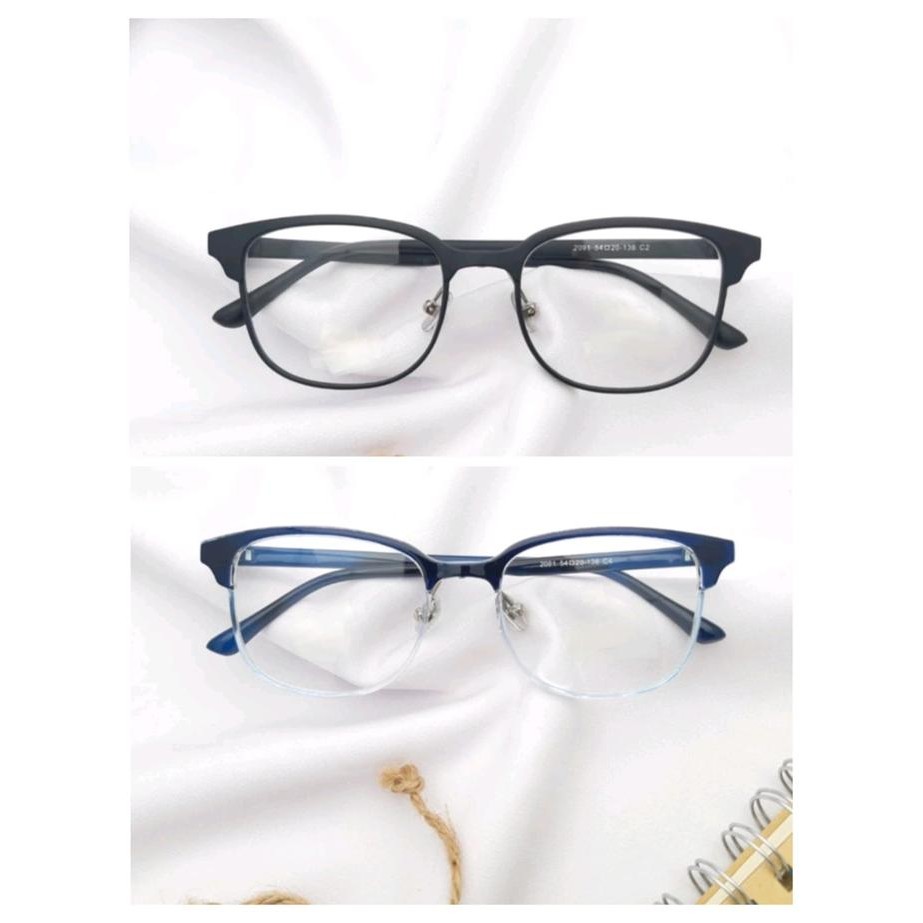 Promo Kacamata Paket Frame Lentur Kecil Unisex Bahan Plastik Ringan 2090