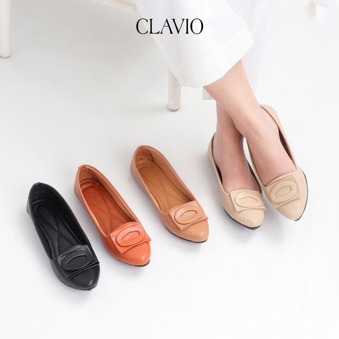 Donatello - Gienka Sepatu Flat Wanita Sendal Balet Flatshoes Shoes Kerja Karet