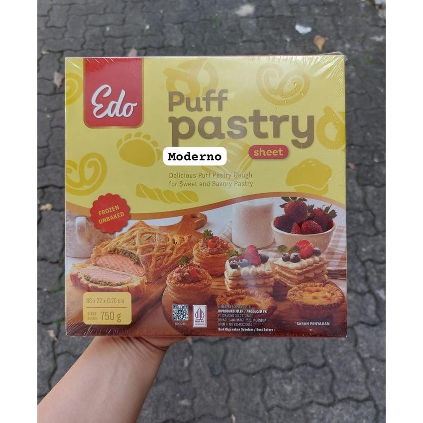 instanChatsaja- Edo Puff Pastry Sheet 750 Gr - Bonchef Puff Pastry Sheet 750 Gr