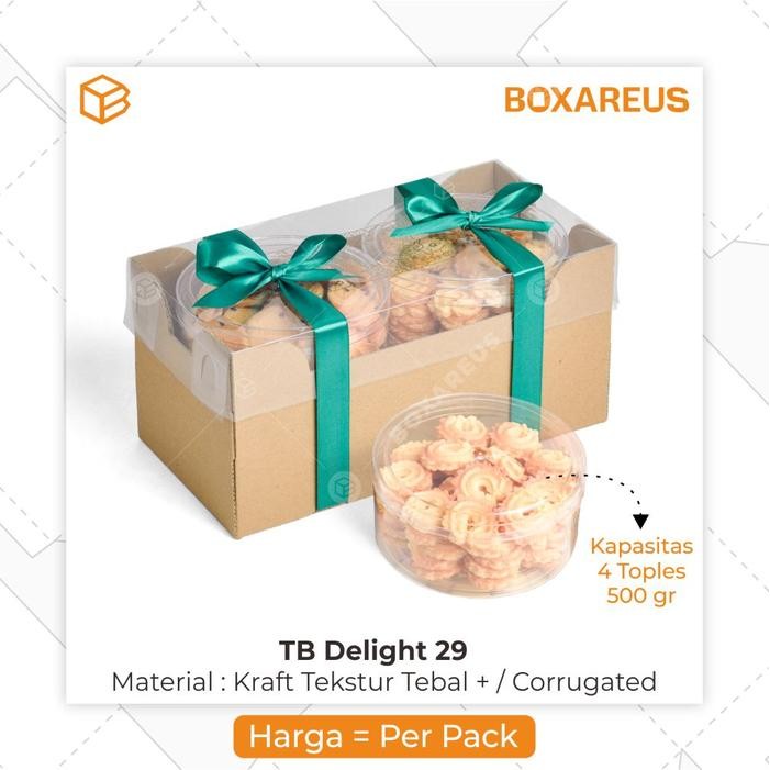 TOPLES BOX HAMPERS KEMASAN KOTAK COOKIES DUS KUE KERING TB DELIGHT