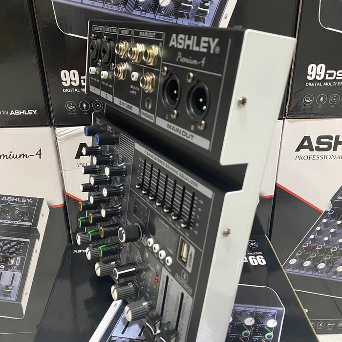 Mixer 4 Channel Ashley Premium 4 Original Garansi Resmi Metal Pc Equalizer Soundcard