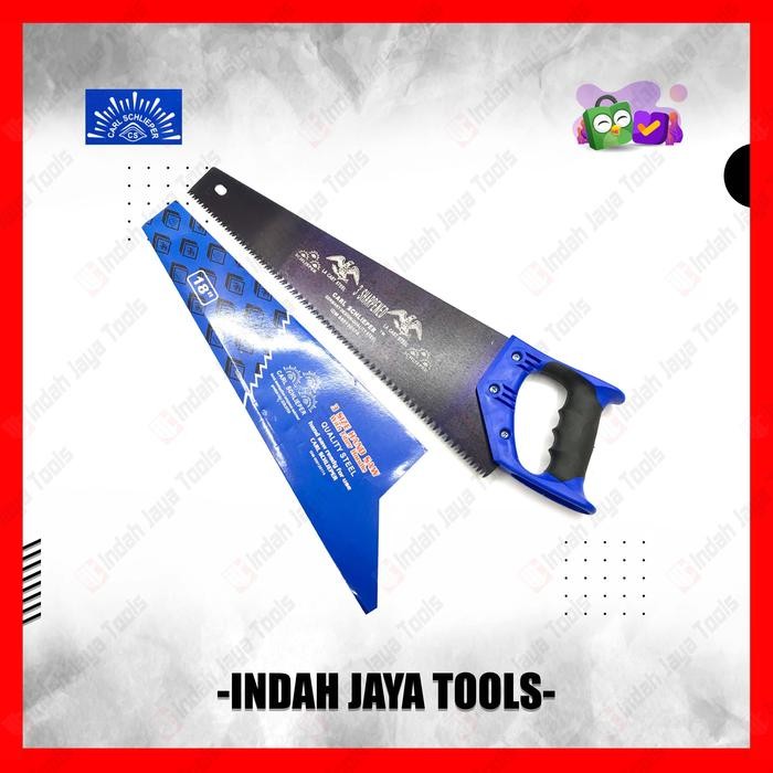 8s5o- Carl Schlieper Gergaji Kayu Gorok 18 Inch Gagang Karet Cap Mata