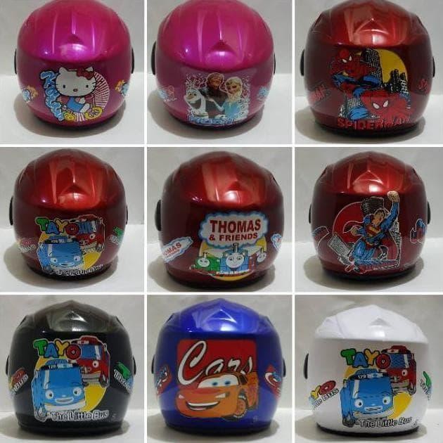 ASLI PROMO HOT SALE  HELM ANAK KARAKTER UTK SEPEDA MOTOR STANDAR SNI READY STOCK