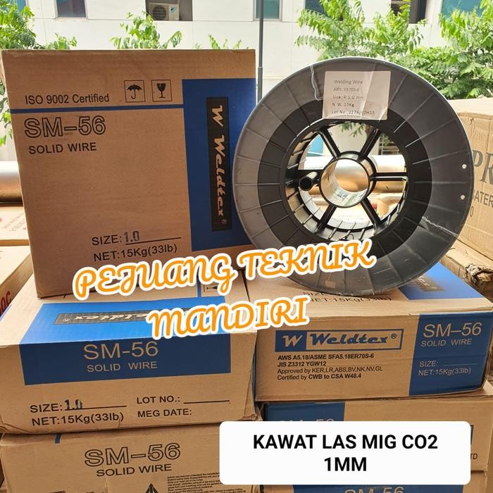 KAWAT LAS CO2 1MM / SOLID MIG WIRE 1MM / WIRE CO 1 MM AWS 70S-6