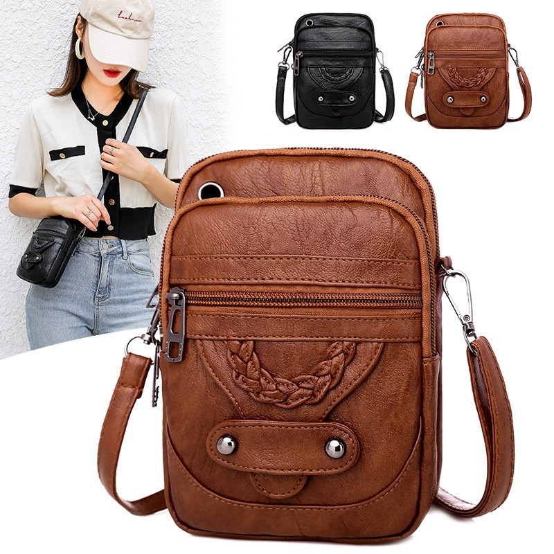 Women Handbags Fashion Shoulder Bag Cell Phone Purse Small Crossbody Bag Vintage Ladies Flap Bag Fem