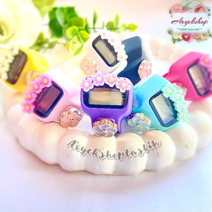 BigSal3%- Aryckshop Tasbih Led Mini Digital Tombol Cantik Tasbih Digital Blink Tasbeh Ring Led