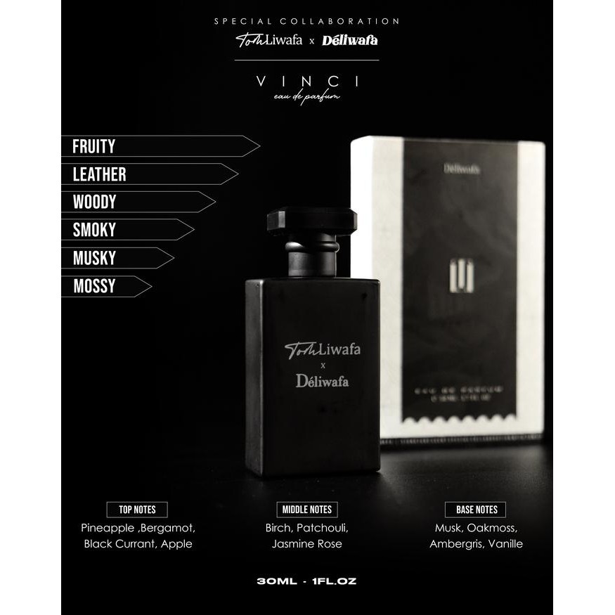 ZiZa- [Tom Liwafa X Deliwafa] Exclusive Parfum - Vinci (Edp) Unisex Perfume Wanita Pria