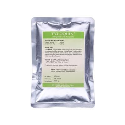 PetShoPq- Tyloquin 100 Gram - Obat Saluran Pernafasan Pencernaan Dan Kemih Ayam