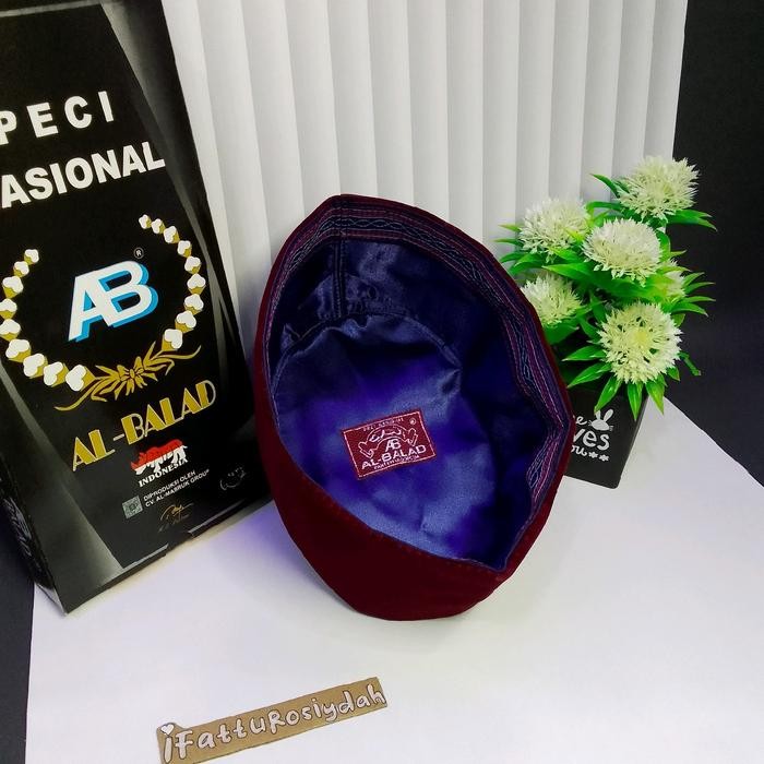 TERLARIS PECI MERAH ( TURKY) AL BALAD Kopiah Songkok Bulu Lembut Nyaman Songko kopiah pria dewasa