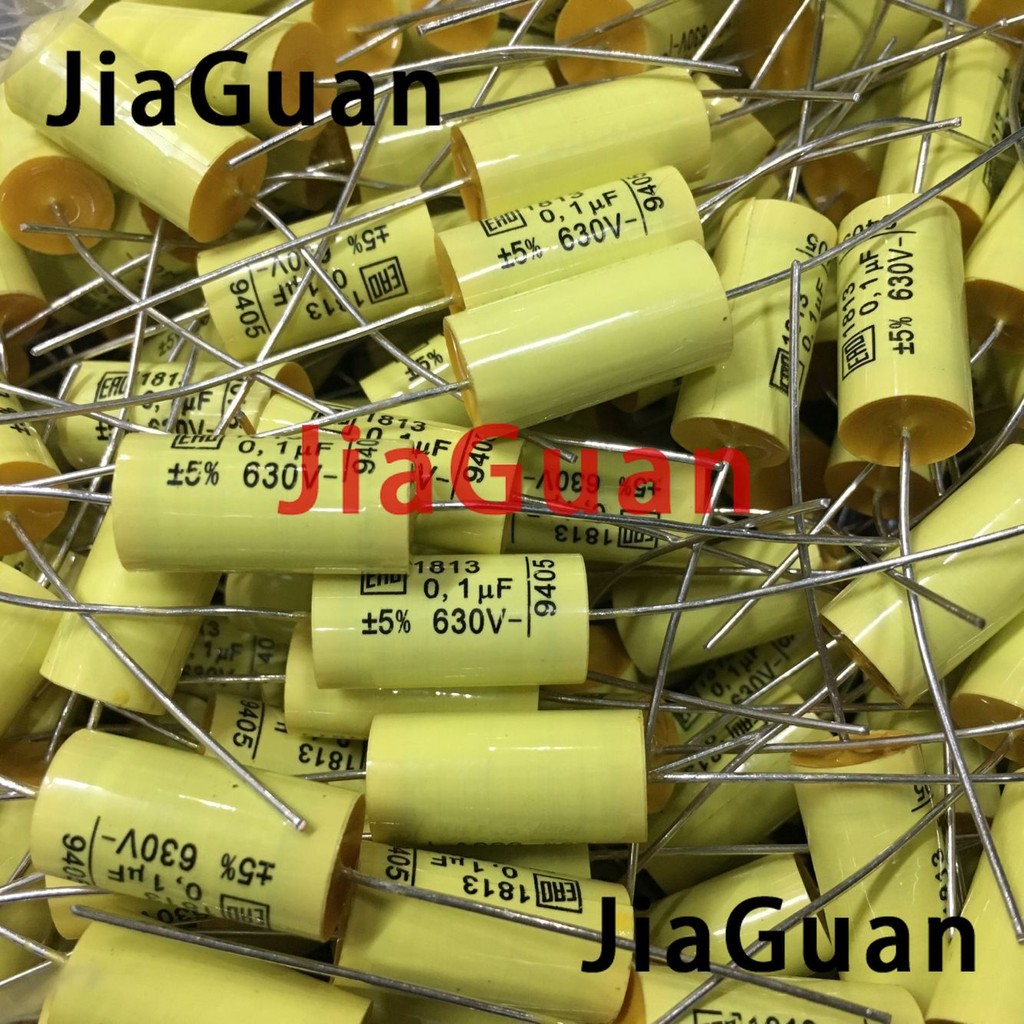 PROMO  10PCS NEW VISHAY ERO MKT1813 0.1UF 630V 5% 10X22MM axial film capacitor 104/630V HiFi audio M