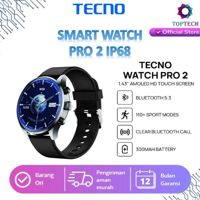 TECNO SMART Watch Pro 2 IP68 Water And Dust Resistance