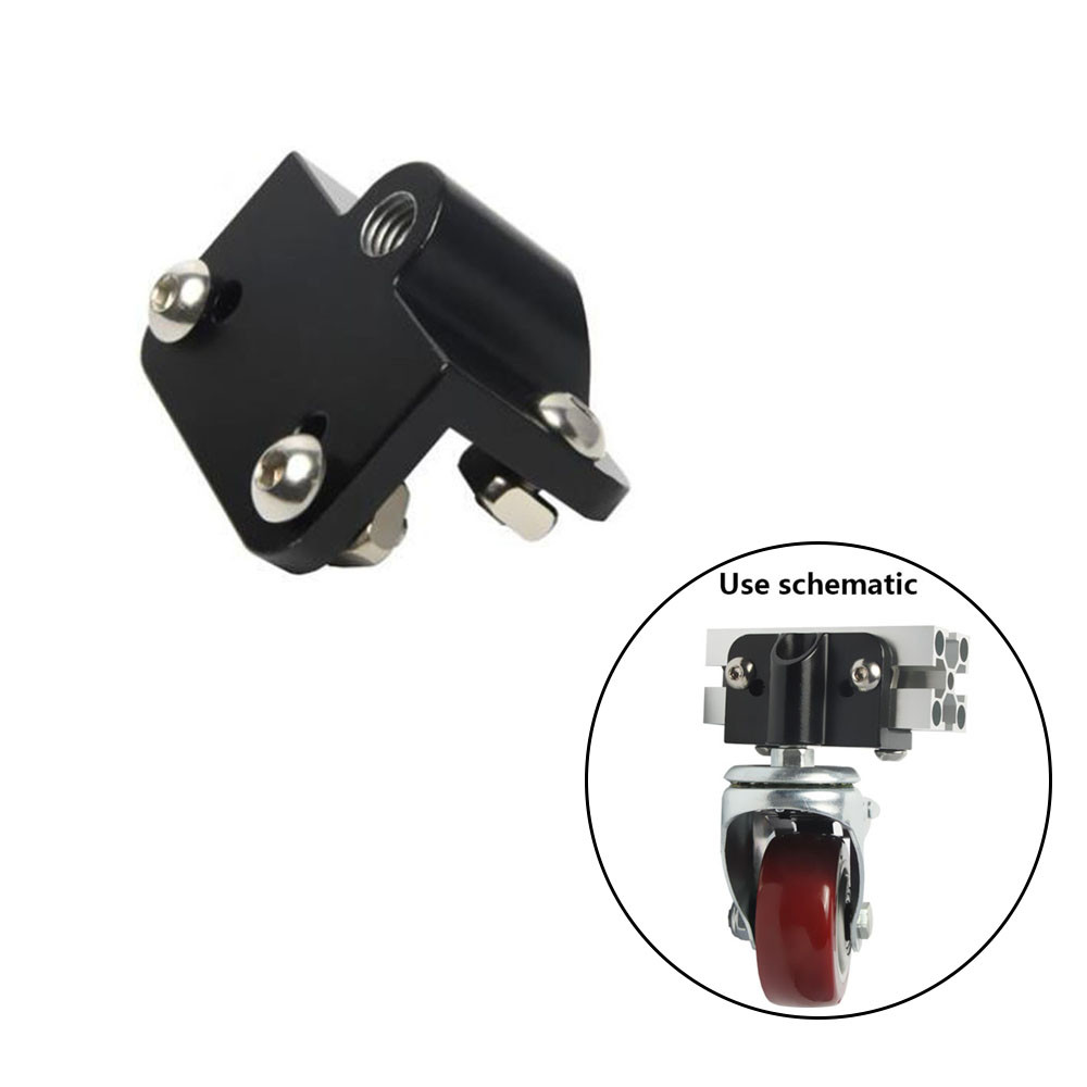 3030 4040 Universal wheel connector Casters Foot cup universal connection Plate for EU standard Alum