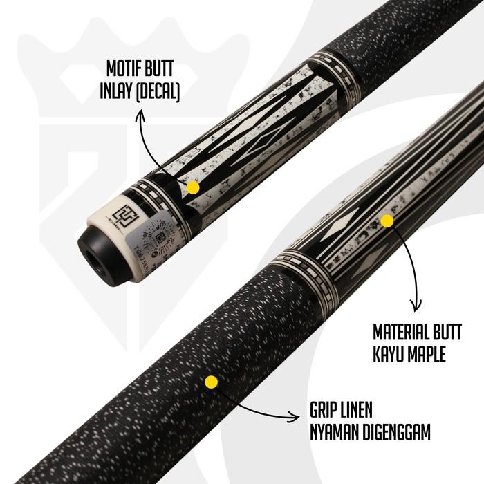 2hfm- Fury Ty Knight Series Maple Play Cue Stick Low Deflection Stik Billiard - Profesional