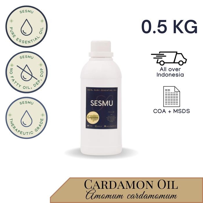 500 GR / 500 ML CARDAMON (KAPULAGA) PURE ESSENTIAL OIL / ATSIRI