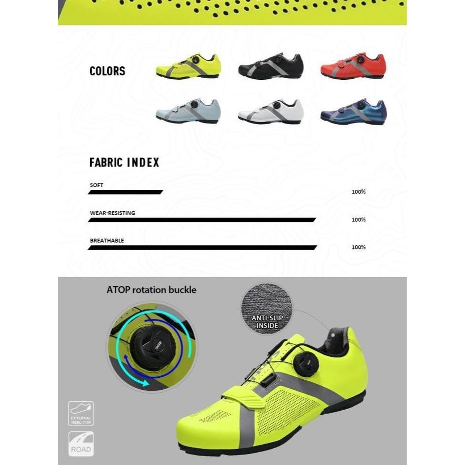 Original Sepatu Santic Sepeda Appolo Mtb Road Bike Non Cleat 003