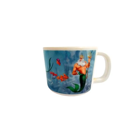 GELAS MUG CANGKIR MELAMIN MERMAID ARIEL TANPA TUTUP GOLDEN DRAGON