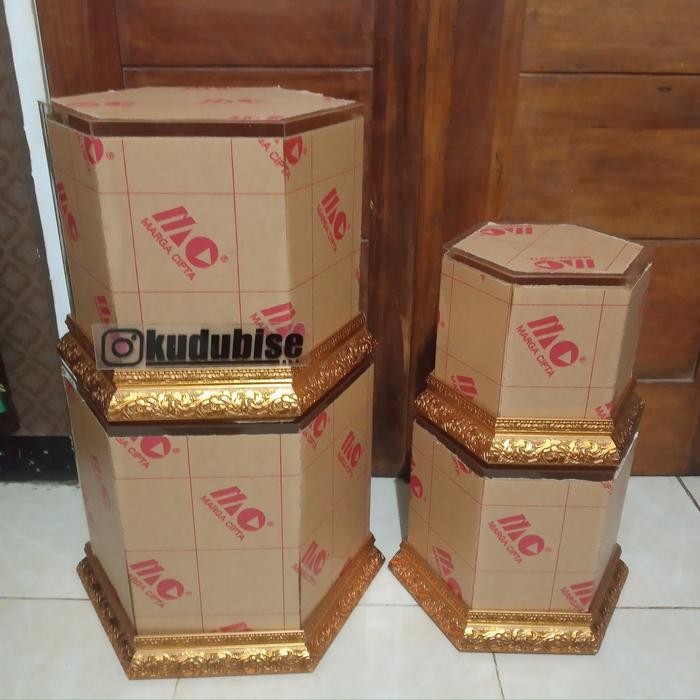Paket Kotak Hantaran Seserahan Akrilik Hexagonal Segienam