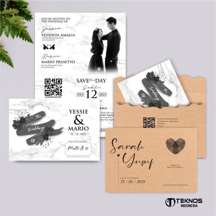 (50PCS)UNDANGAN PERNIKAHAN AMPLOP AESTHETIC - UNDANGAN NIKAH AMPLOP DOFF MATTE