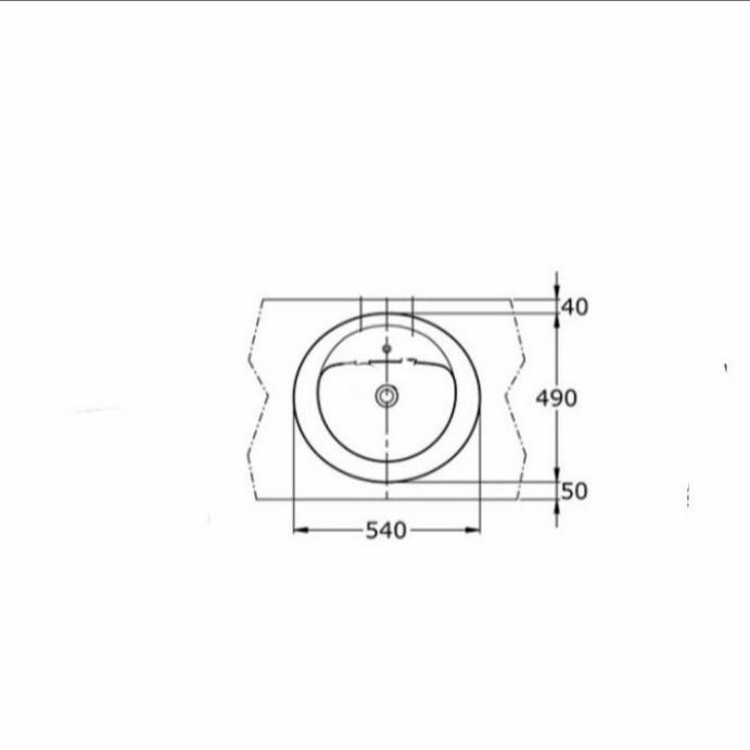 Wastafel Toto L 521 V3 / L521V3 (Body Only) Model Tanam