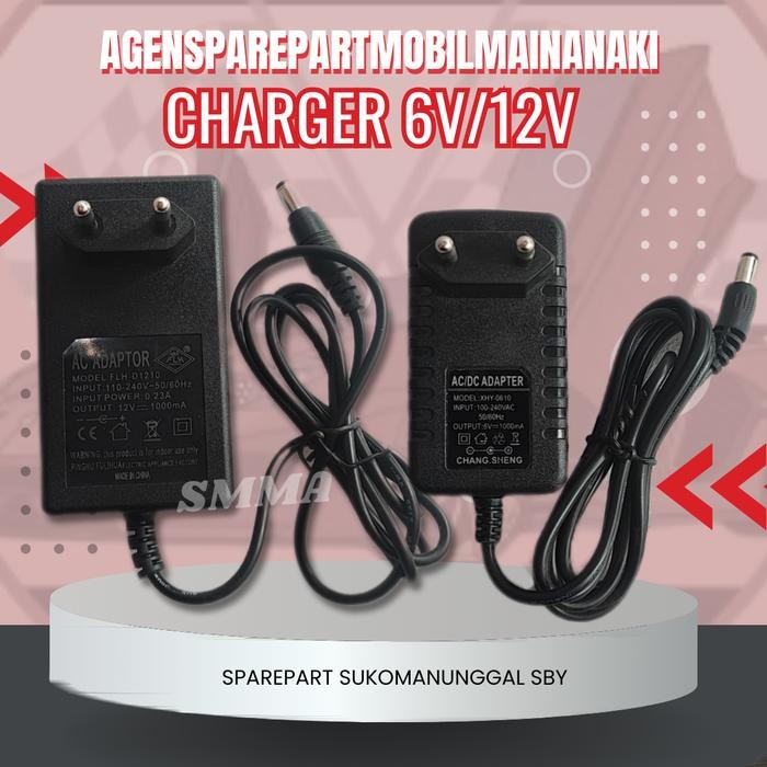 Charger Cas Ces Mobil Motor Mainan Aki 6Volt/12Volt