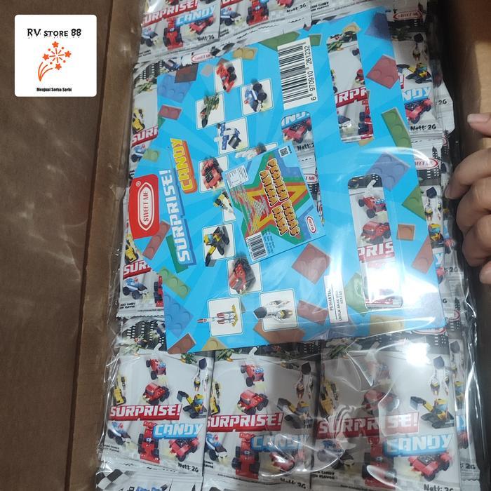 Permen Surprise Candy Sweet Me / Pasangan Lego Mainan Mobil