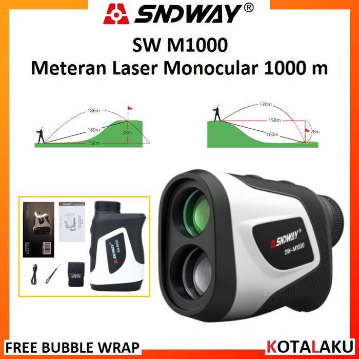 Sndway Sw M1000 M 1000 Meteran Laser Digital Golf Rangefinder Alat Ukur Jarak Monocular 1000 Meter