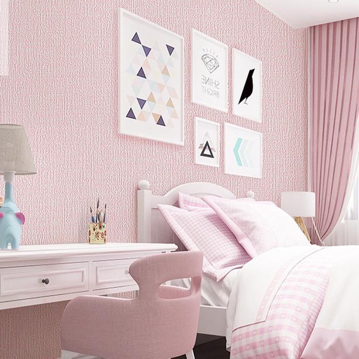 Wallpaper LINEN 1 Roll Stiker Wallpaper Dinding Dekorasi Kamar Sticker dinding