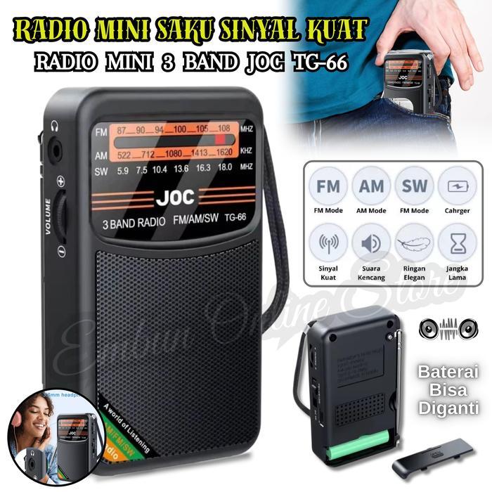 Radio FM/AM/SW 3 Band Joc Tg-66 / Radio Clasik Serbaguna / Radio Speaker / Radio Jadul 3 BAND /
