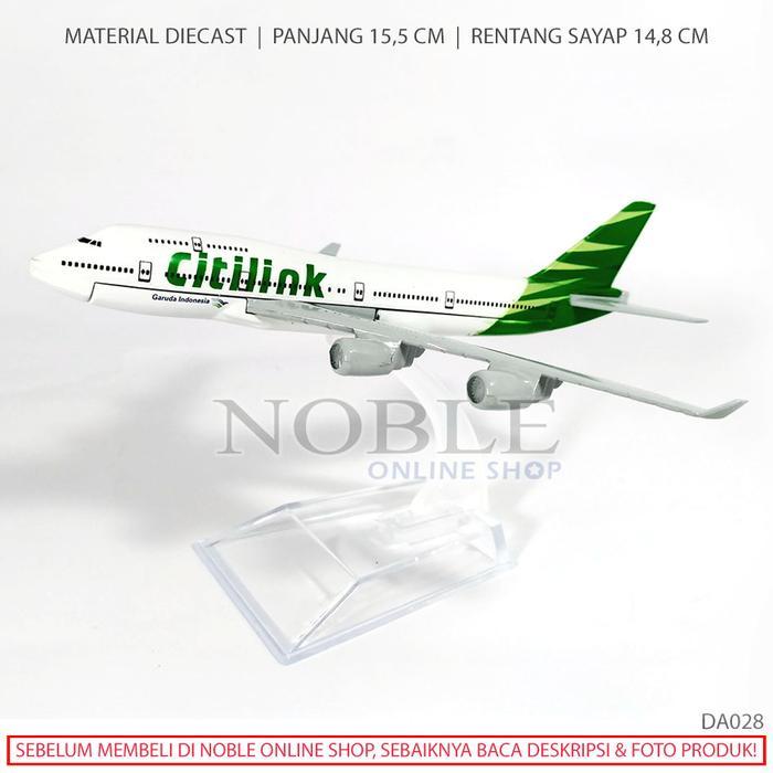 Pesawat Terbang Citilink Airplane Diecast Garuda Indonesia Miniatur Mainan Kendaraan Bandara Airport