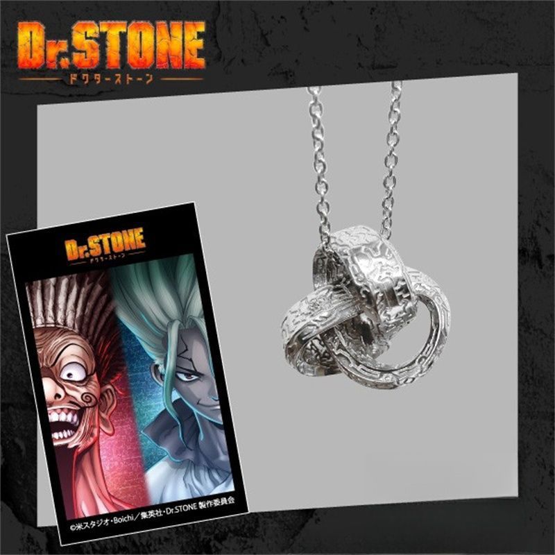 Dr.Stone Necklace For Women Cosplay Ishigami Senkuu Necklaces Woman High Quality Trend Sier Color