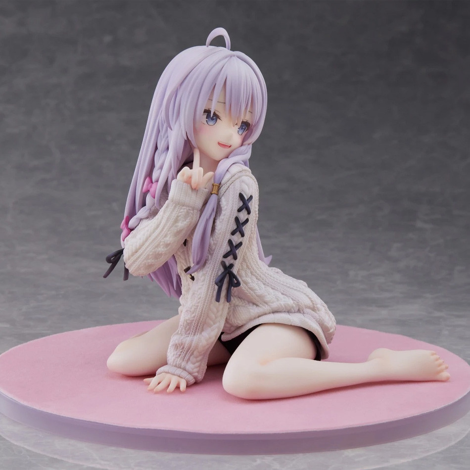 The Journey of Elaina Anime Figure Knit Dress Witch Elaina Action Figure PVC Collection Model Doll
