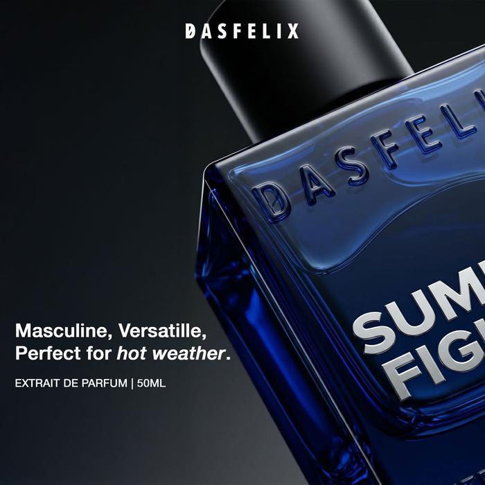 Dasfelix Summer Fighter - Extrait de Parfum - Parfum Pria Tahan Lama - Aroma Segar Citrus