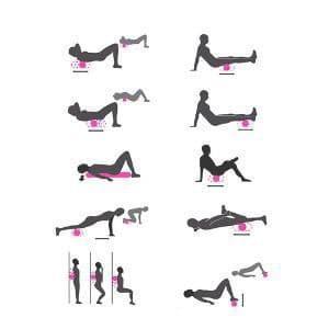 EVA FOAM ROLLER 90CM YOGA TERMUDAH