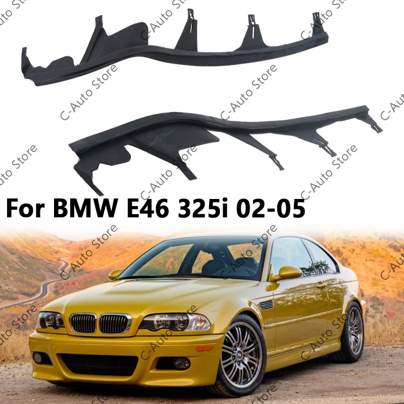 CAR FRONT UPPER HEADLIGHT COVER STRIPS TRIMS HEADLIGHT SEALING STRIP GASKET FOR BMW E46 325I