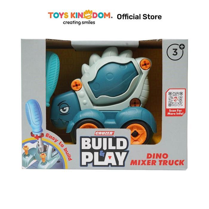 Toys Kingdom Cruzer Set Build & Play Dino Mixer Truck