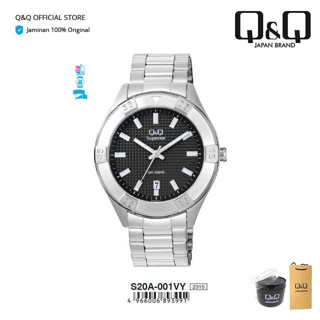 NEW PRODUK Q&Q QNQ QQ ORIGINAL JAM TANGAN ARLOJI PRIA FASHION ANALOG SUPERIOR SATAINLESS STEEL