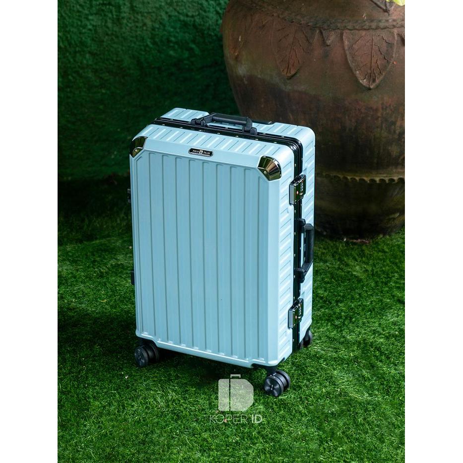 Koper Hardcase Aluminum Polo Team No Zipper Size Bagasi 24 Inch - 7003