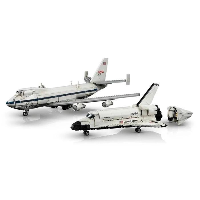 Lego ICONS 2417 PCS Space Shuttle Transporter Carrier Aircraft Boeing 747 Plane 10360 Compatible