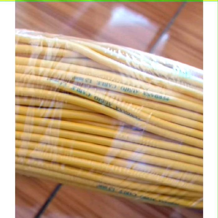 PER METER Kabel perdana audio 1,5mm serabut warna kabel perdana audio biru kuning hitam