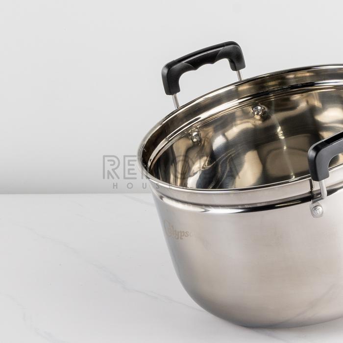 Calypso Panci Sup Panci Kukus Steamer Set Ukuran 28-30cm Stainless Steel