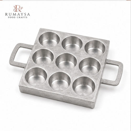 Cetakan Bikang Segi Isi 9 Cetakan Kue Bikang Loyang Bikang Segi Aluminium