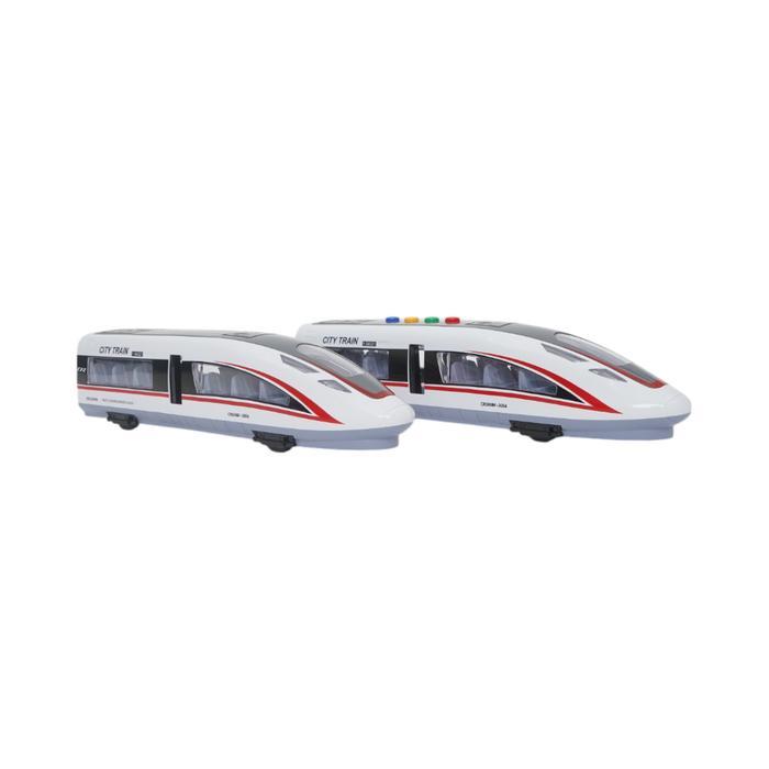 Cruzer 1:16 Set City Action Friction High Speed Bullet Train - Putih Toys Kids Toy Mainan Anak